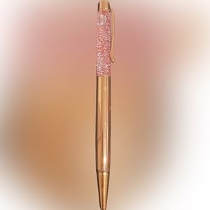 6/$15 Rose Gold Toned Glitter Pen